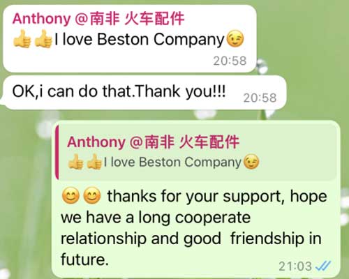 The Screenshot of Chat Between Our Products Manager and Customer